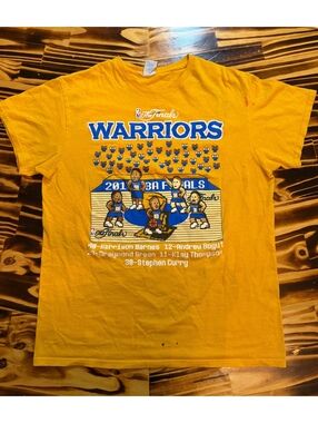 Golden State Warriors 2019 NBA Finals yellow T-shirt